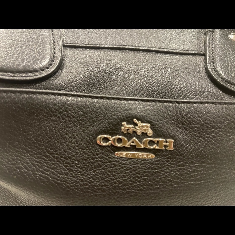 Black Leather Coach Purse - Picture 6 of 14
